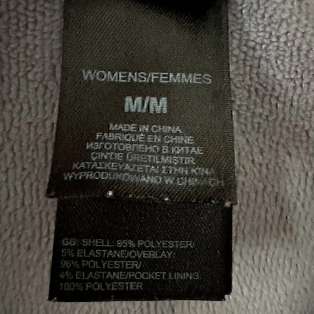 The North Face Womens Purple‎ Zip Up Fleece Lined Stretchy Pockets Jacket Size M